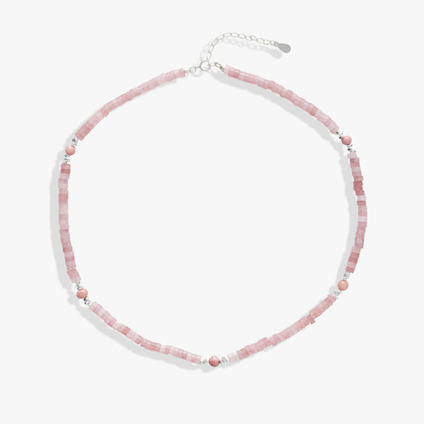 Natural Pink Jasper Collar Necklace | Christmas Gift
