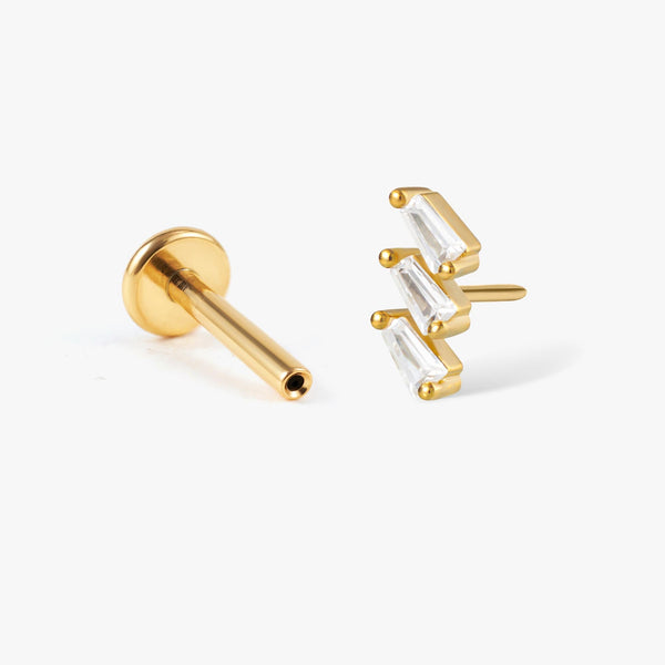 gold earring stud
