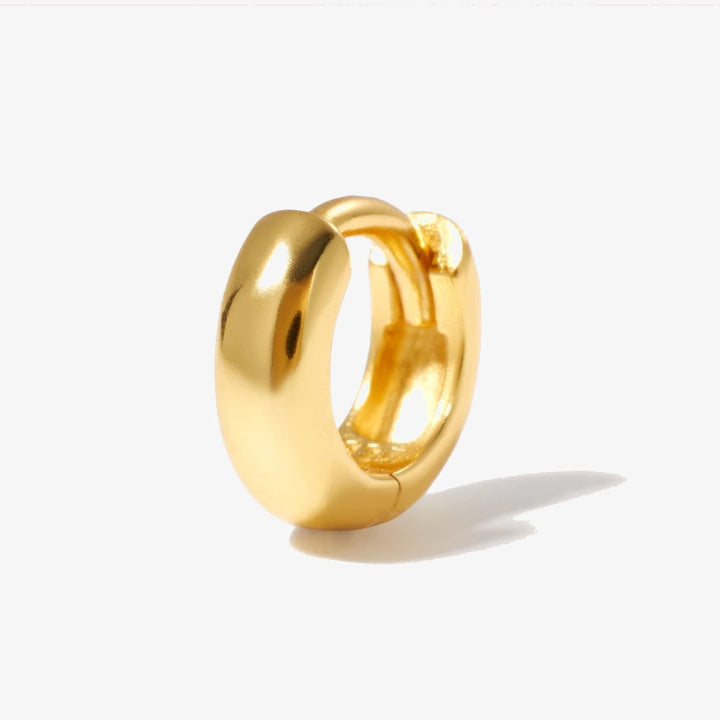 Plain Bold Chunky Small Hoop Earrings