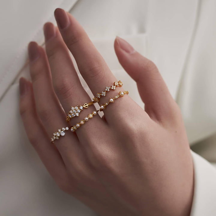 Flower Diamond Ring