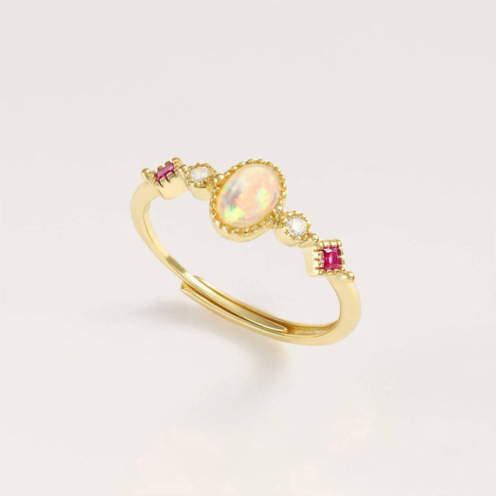 oval opal ring
