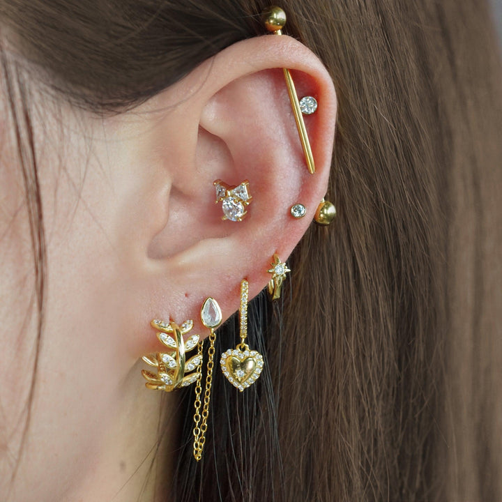 butterfly screw back earrings 