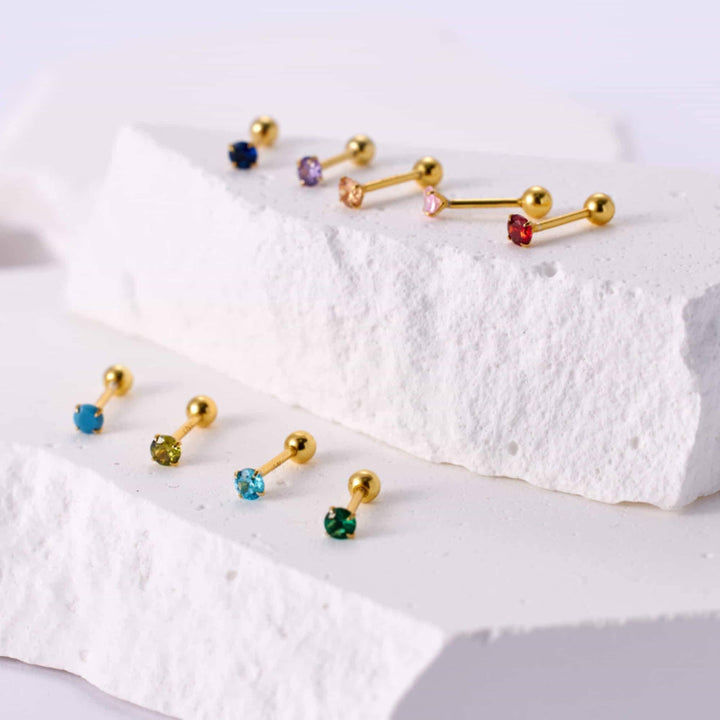garnet birthstone earrings
