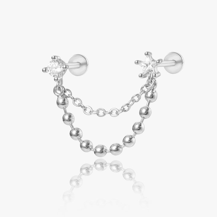 Chain Link Stud Earring