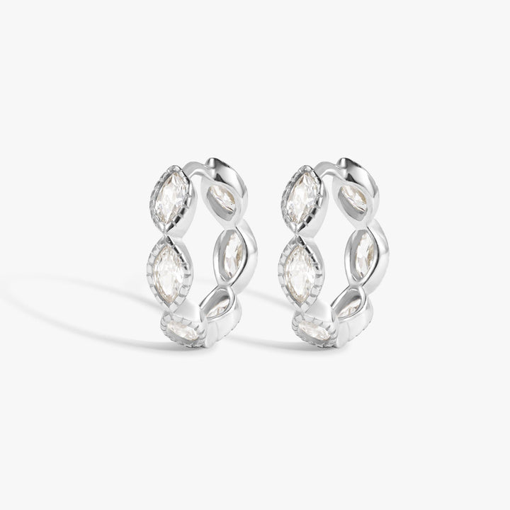 silver hoop earrings