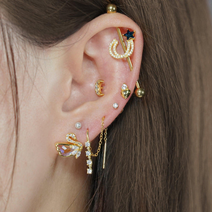 swan earrings
